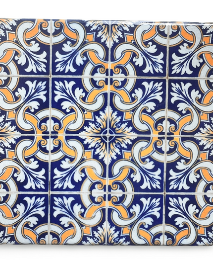 Blue White Mosaic Tile Portuguese Coaster