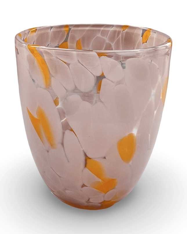 Pink Blown Glass Water Glass Tumbler Cup