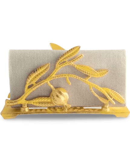 Gold Pomegranate Napkin Holder