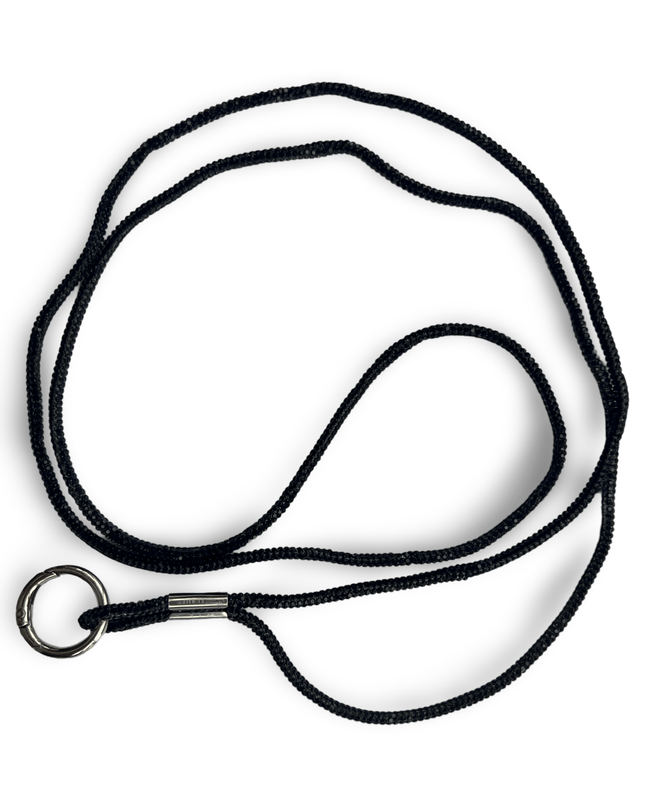 Black Crystal Phone Strap