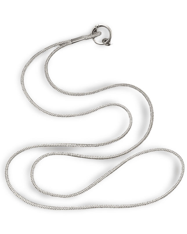 Silver Crystal Phone Strap