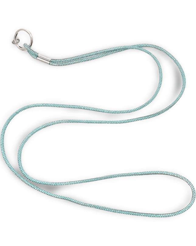 Turquoise Crystal Phone Strap
