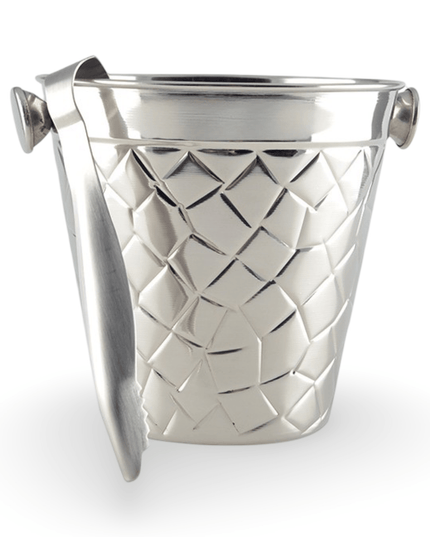 Silver Ice Bucket with Tongs