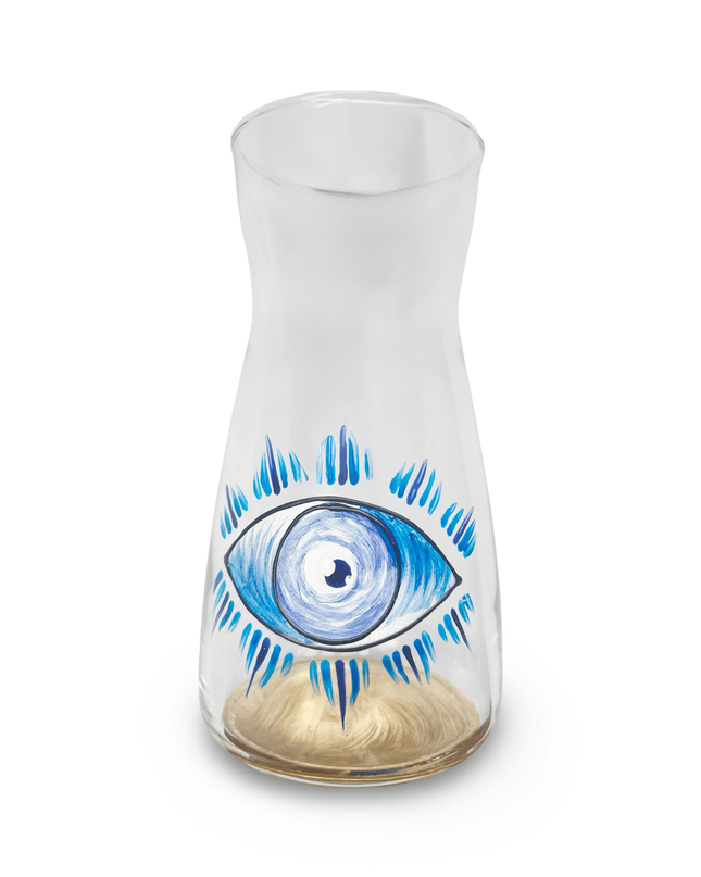 Hand painted Evil Eye Nazar Water Carafe Jug