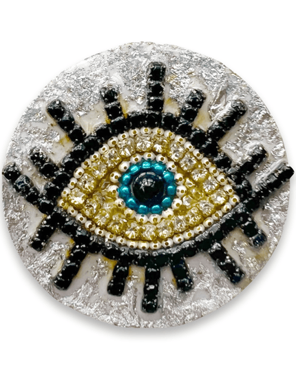 Silver Resin Evil Eye Nazar Pop Socket Iphone  Mobile Phone Accessories