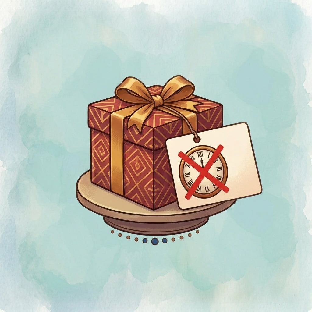 Clock gift illustration for Hong Kong gifting etiquette guide
