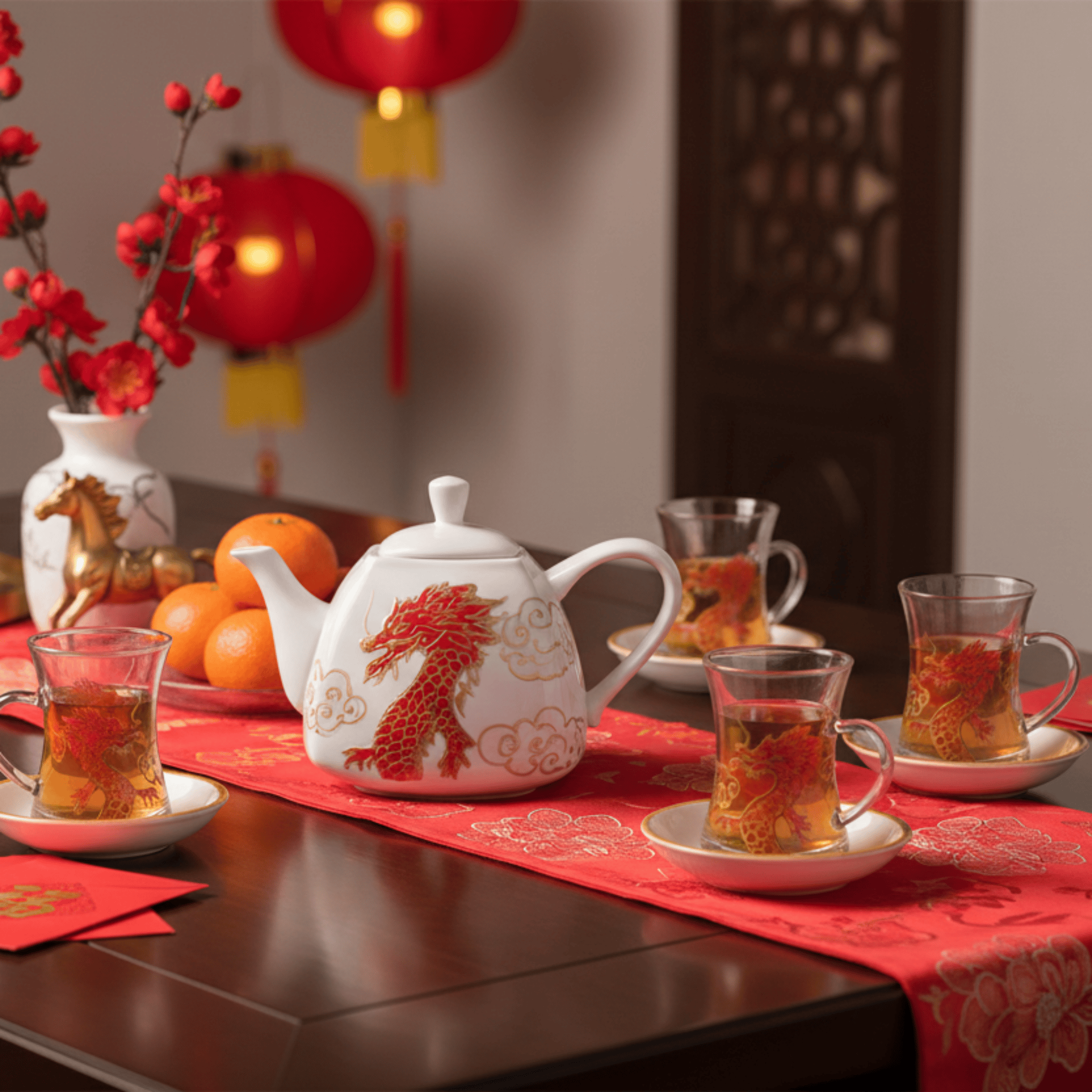 Casa Duniya's Lina Teapot & Teacups 
