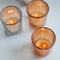 Casa Duniya's Gold and Silver Glass Payal Votives with Tealight Lit Candles