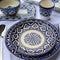 Casa Duniya's Akleja Set Hand-Painted Tableware Plates Glasses Bowl ServewareCutlery