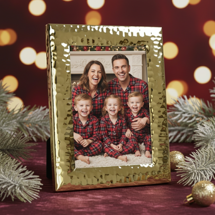 Casa Duniya's Gold Chameli Photo Frame In A Festive Background