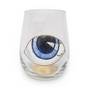 Hand-Painted Evil Eye Glass