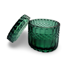 Load image into Gallery viewer, Green Geocut Candle Holder with Cover
