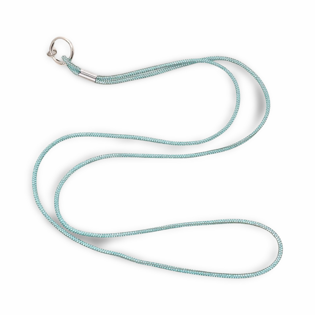 Turquoise Crystal Phone Strap