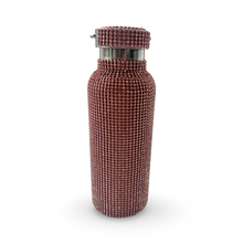 Load image into Gallery viewer, Rhinestone Rose Gold Water Bottle
