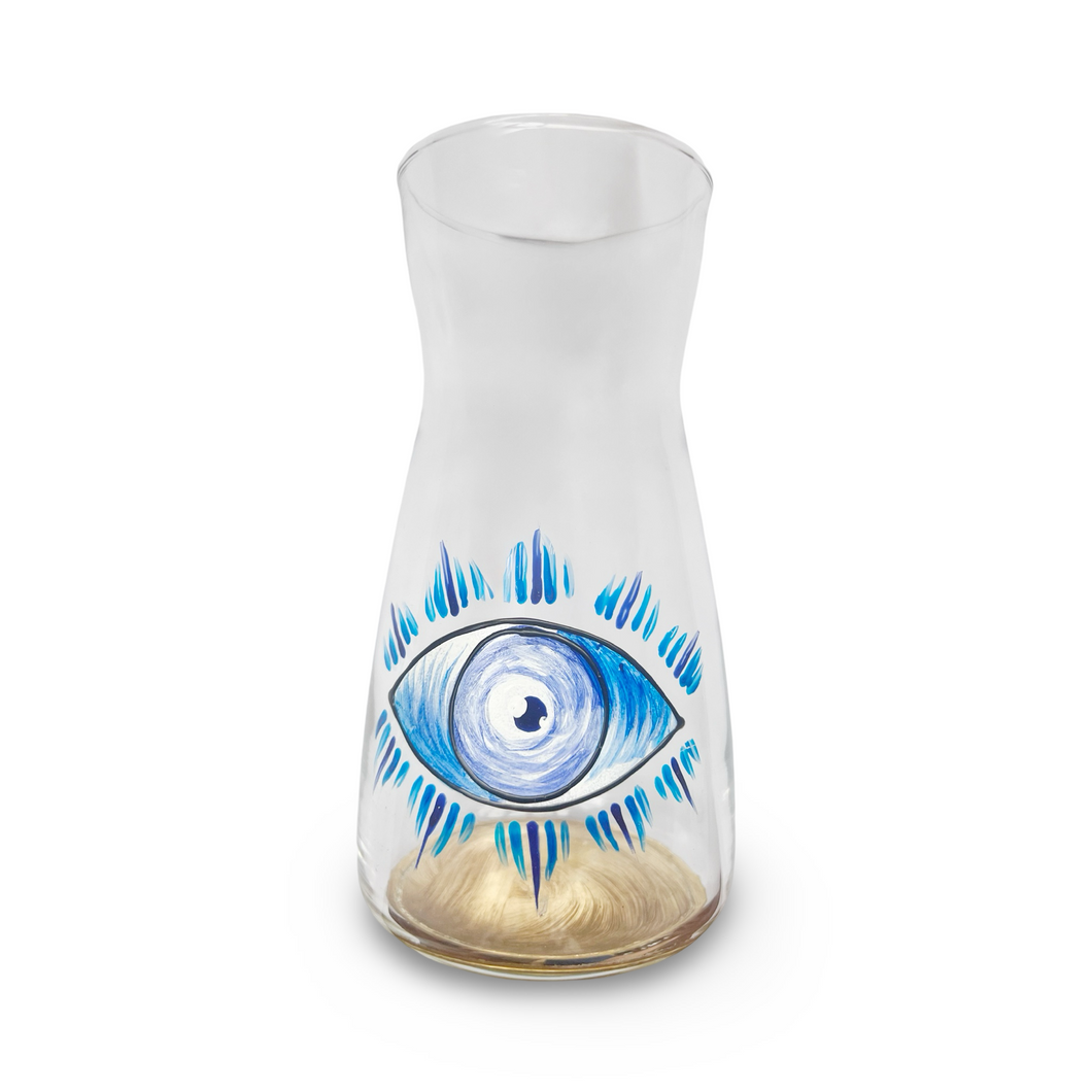 Hand painted Evil Eye Nazar Water Carafe Jug