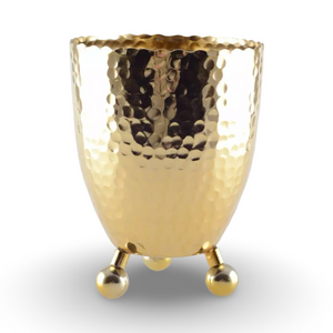 Gold Hammered Gold Ice Bucket