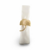 Gold Gingko Flower Napkin Ring