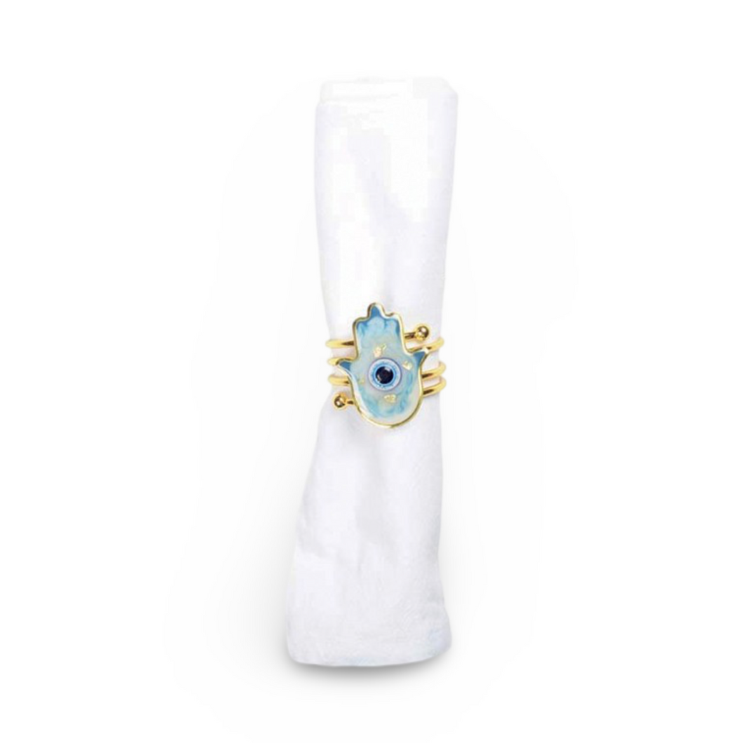 Hamsa Fatina Napkin Ring