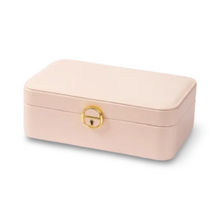 Load image into Gallery viewer, Beige PU Leather Rectangular Jewelry Box with Lock
