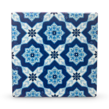 Load image into Gallery viewer, Blue White Mosaic Tile Portuguese Coaster
