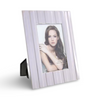 Silver Striped Photo Frame