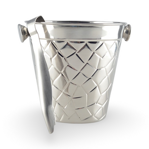 Silver Ice Bucket with Tongs