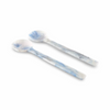 Cloud Blue Resin Salad Servers