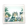 Elephant Palm Trees and Peacock Acrylic Tray