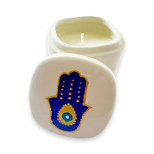 Load image into Gallery viewer, Hand Painted Fatima Candle
