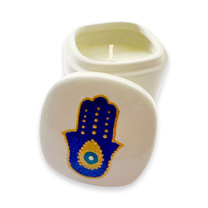 Hand Painted Fatima Candle