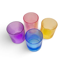 Load image into Gallery viewer, Purple Pink Yellow Blue Colorful Water Glasses
