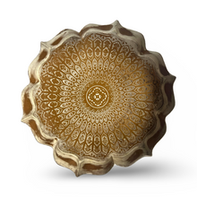 Load image into Gallery viewer, Antique Finish Gold Lotus Trays 
