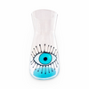 Hand Painted Glass Water Carafe with Evil Eye