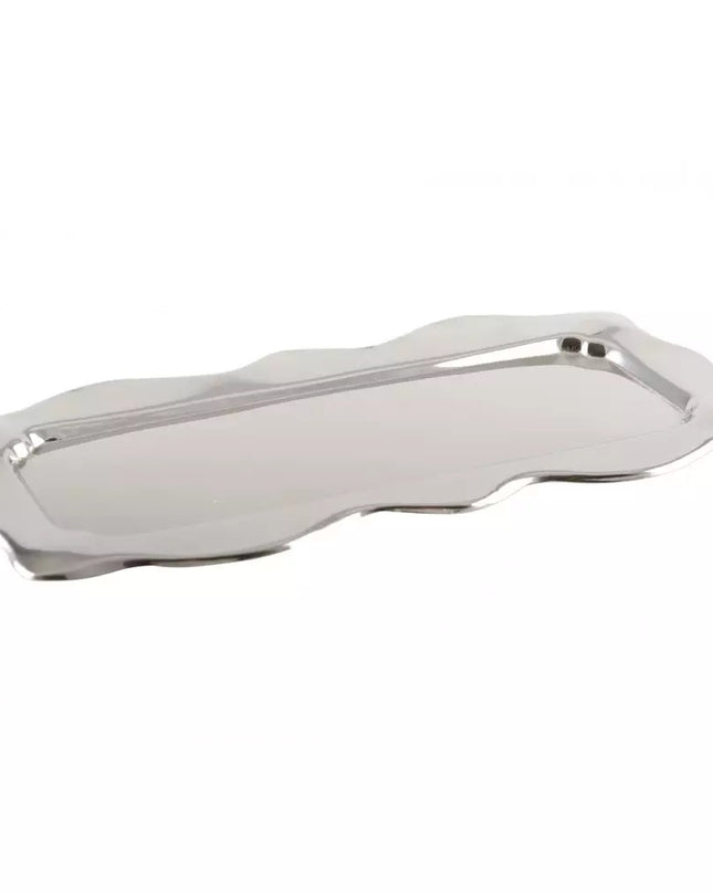 Silver Wavy Border Cake Tray Plate