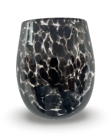 Black Blown Glass Water Glass Tumbler Cup