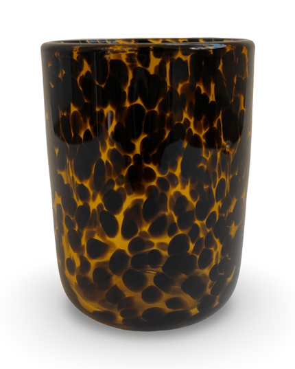 Casa Duniya Blown Glass Water Glasses Brown Chiara Water Glass