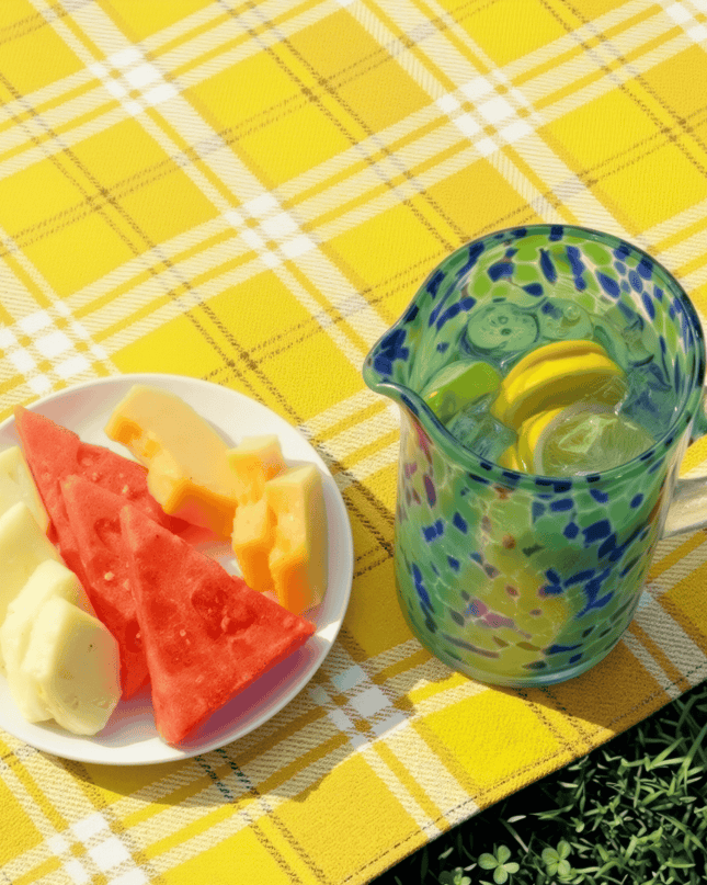 Casa Duniya Blown Glass Water Jugs Vittoria Water Jug