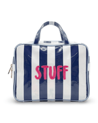 Navy/White, hot pink embroidery / Stuff