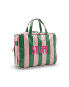 Pink/Green, hot pink embroidery / Stuff