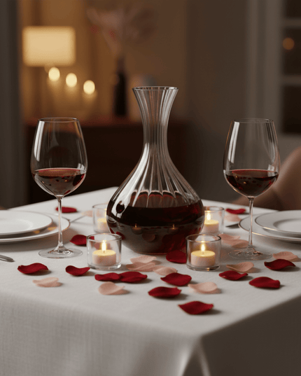 Casa Duniya Crystal Wine Decanter Tulipe Decanter