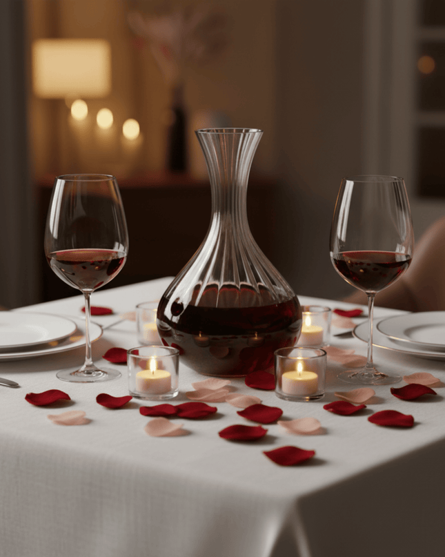 Casa Duniya Crystal Wine Decanter Tulipe Decanter