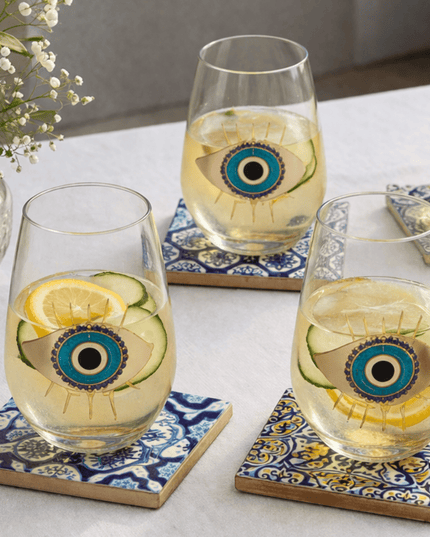 Casa Duniya Decorative Ceramic Coasters Porto Coasters