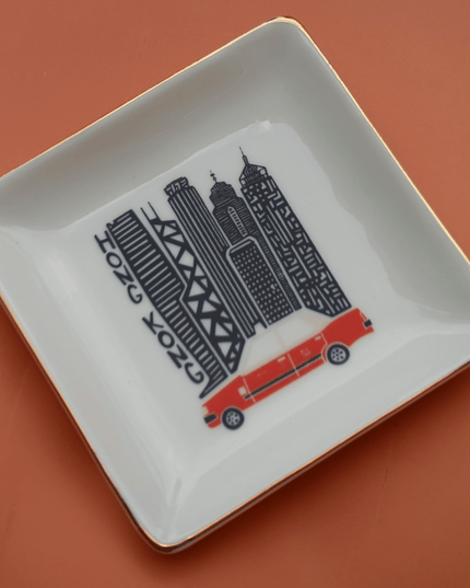 Casa Duniya Decorative Trinket Tray Hong Kong Taxi Trinket Tray