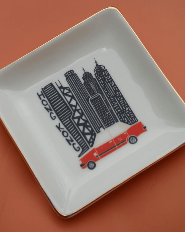 Casa Duniya Decorative Trinket Tray Hong Kong Taxi Trinket Tray