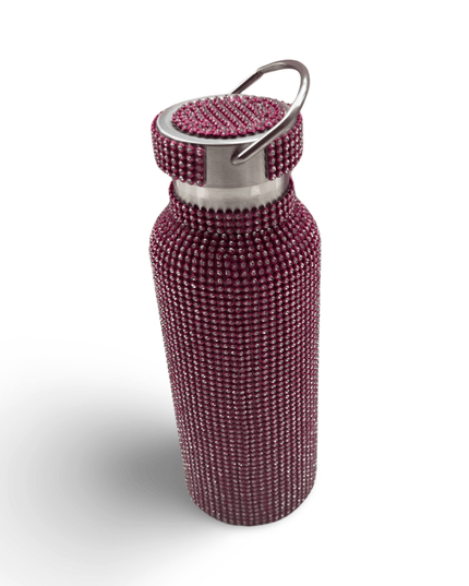 Rhinestone Pink Water Bottle