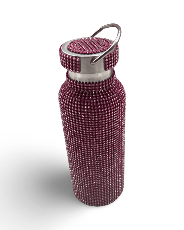 Rhinestone Pink Water Bottle