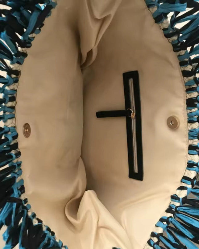 Casa Duniya Embroidered Tote Bag Marwa Hamsa Beach Bag