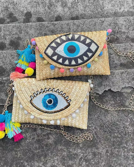 Casa Duniya Evil Eye Clutch Aviva Clutch