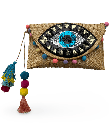Casa Duniya Evil Eye Clutch Aviva Clutch