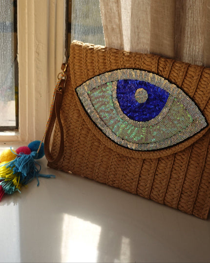 Casa Duniya Evil Eye Clutch Dinah Clutch